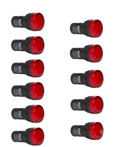 Caixa Com 12 Sinaleiros LED Vermelho 24V Steck SLDS241 (Novo)