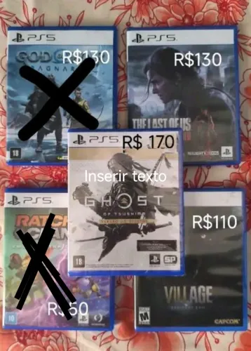 Vendo e troco jogos PS5