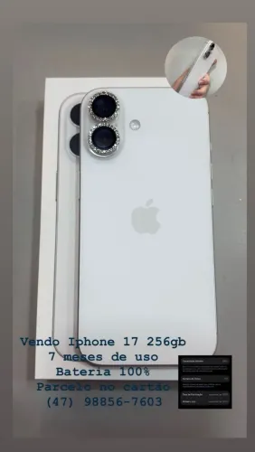 iPhone 17 branco!!!