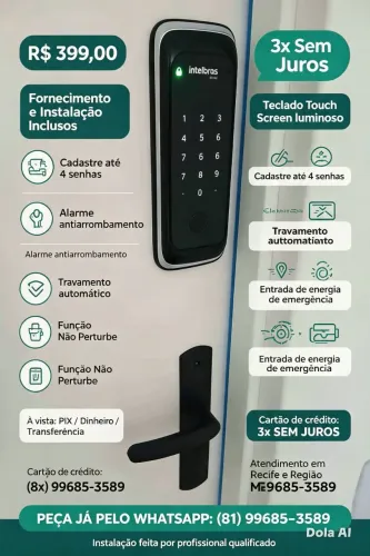 Fechadura intelbras FR 101