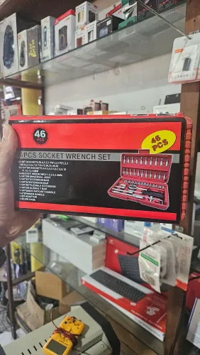Kit ferramentas 46 peças soquete e catraca forte