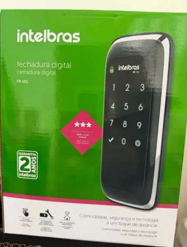 Fechadura digital com touch! Nova na caixa.