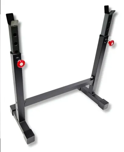 Suporte para barra regulável academia musculação treino