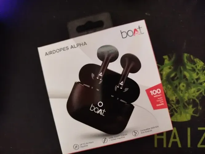 Fone De Ouvido Bluetooth Sem Fio Airdopes Alpha Boat. Novo. Estudo Troca
