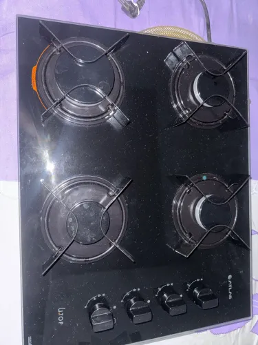 Cooktop 4 Bocas Atlas Agile Up Mesa Vidro Mega Chama Bivolt