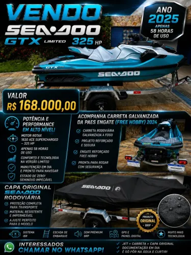 VENDO JET SKI SEA DOO GTX LIMITED 325 2025