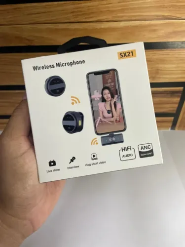 Microfone de Lapela sem Fio Magnético IOS - SX21 an9