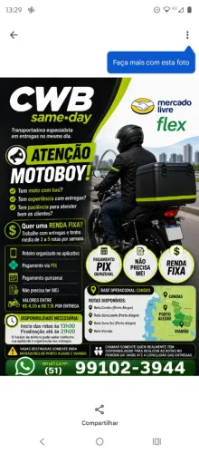 Motoboy entregador