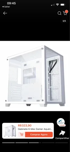 Gabinete aquário branco