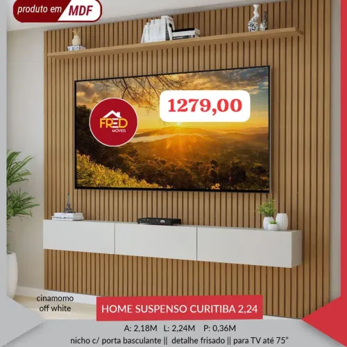 Home suspenso pra TV de até 75*, entrega e monta, super promoção
