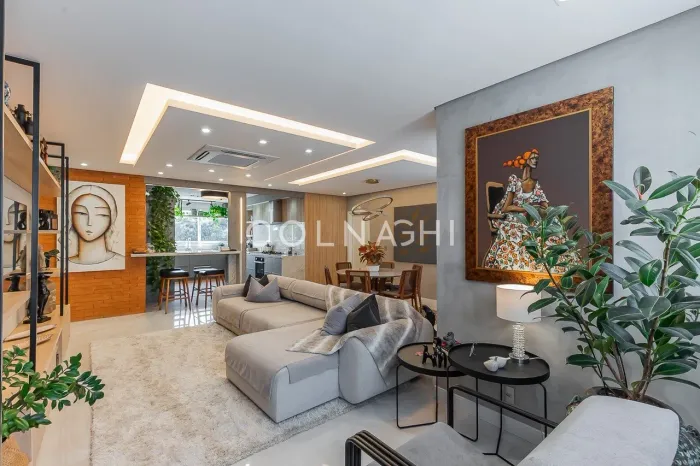 Integração elegante com vista aberta