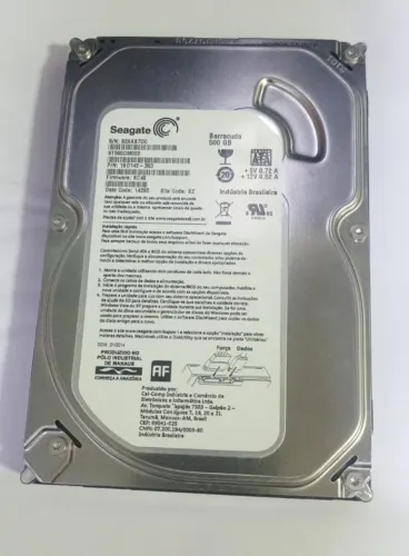 HD Seagate Barracuda 500GB SATA 3.5" para PC Desktop - Testado
