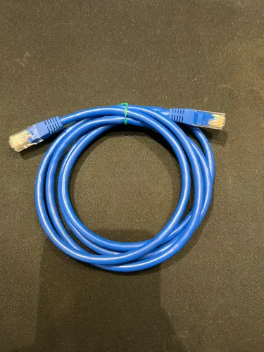 Cabo de rede cat6 1 metro azul