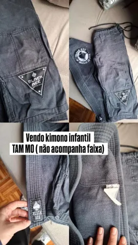 Kimono Black ace infantil