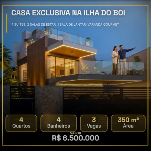 CASA EXCLUSIVA ILHA DO BOI 330M2