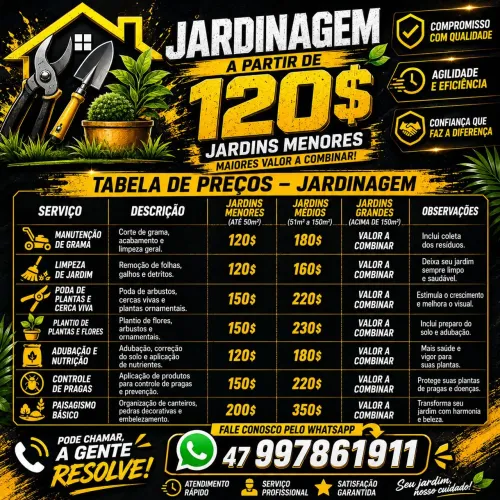 Renove seu jardim ?