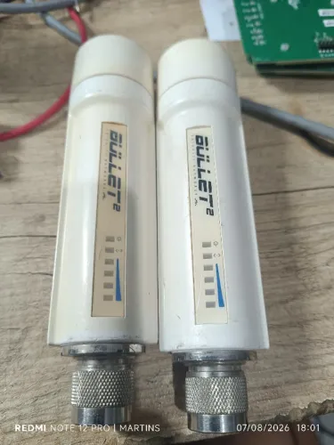 2 unidades Ubiquiti Bullet2 Usados sem fonte Poe