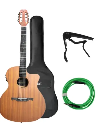 KIT VIOLÃO NYLON SAPELE GRAN RESERVA TAGIMA+CAPA MTX+CABO E CAPOTRASTE