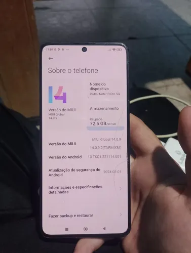 Redimi note 13 pro 5g , 512 gigas