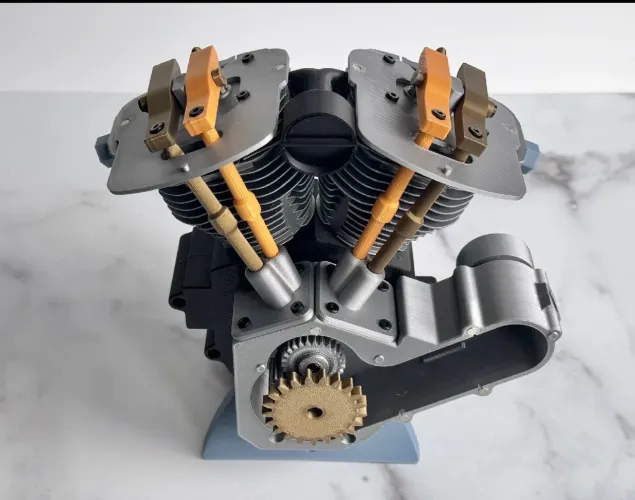 Cartão Quebra Cabeça 3D Motor