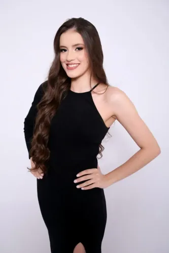 Vestido midi assimétrico de um ombro só - preto