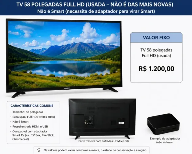 Televisão 68 Polegadas