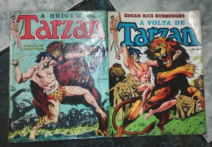 A ORIGEM DE TARZAN + A VOLTA DE TARZAN (EBAL) RELÍQUIAS DE 1973