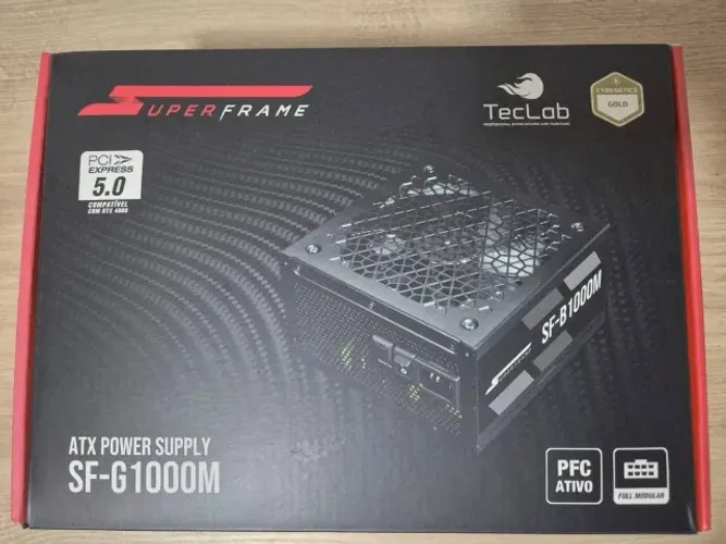 Fonte 1000W Full Modular Plus Gold Superframe