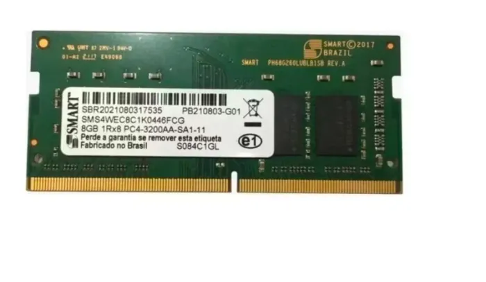 Memória 8gb Ddr4 Notebook novo
