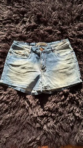 Shorts Jeans Feminino Blue Steel Tam. 40 Lavagem Clara