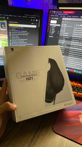 Headset Gamer Thunderobot H21, RGB, Som Surround 7.1, Drivers 50mm, Preto, JM03NDE07