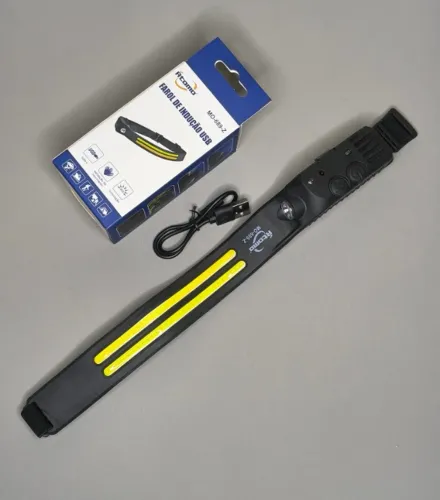 Lanterna de Cabeça LED com Sensor de Movimento USB Recarregável 400LM - Pronta Entrega