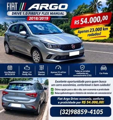 Fiat Argo Drive 1.0 6V Flex 2019