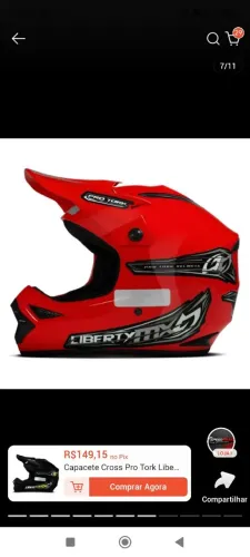 Capacete Cross