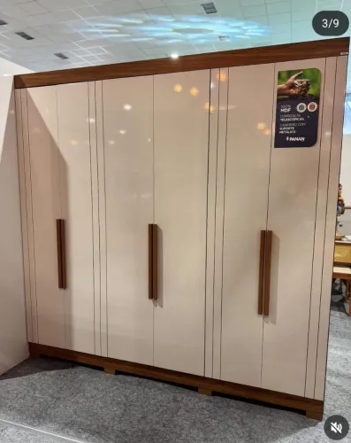 Guarda Roupa Casal 6 Portas Panan Cecília - Novo e embalado!!