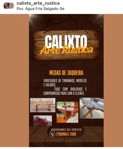 Mesas de jaqueira rústica 