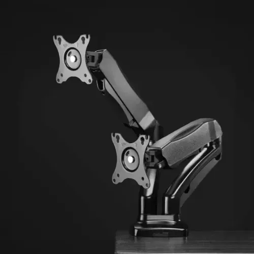 Suporte Dois Monitores Vesa 13 Até 27 A Gás De Mesa Sm-341b Vinik