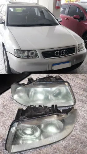 Par de Faróis Audi A3 (2001 a 2006) - Barato pra desapegar!
