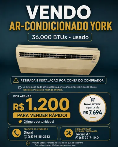 At condicionado 36.000BTU?s SUPER BARATO ?