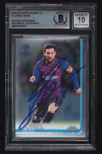 Card Autografado Messi
