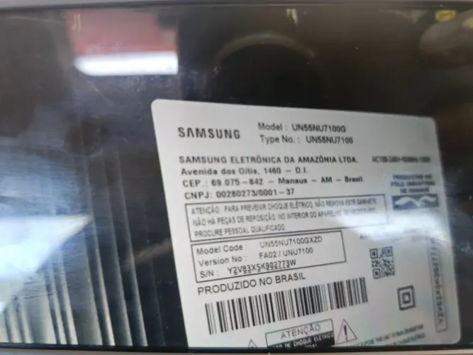Smart tv Samsung 55 polegadas com defeito no display 