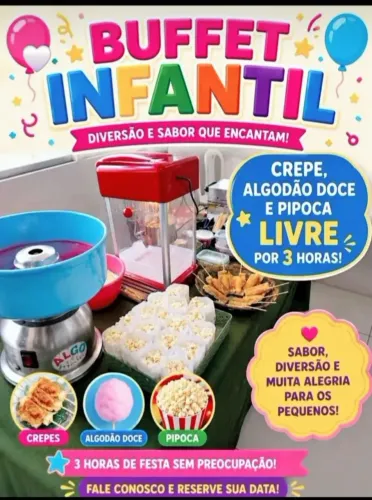 Buffet infantil para as festas