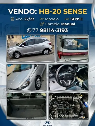Hyundai HB20 Sense 1.0 Flex 12V MEC 2023