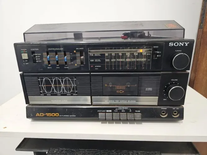 Aparelho de som Sony AD - 1500, Clássico 3x1
