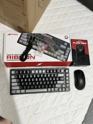 Kit Gamer - Teclado Superframe Ribbon + Mouse Superframe Flick Pro