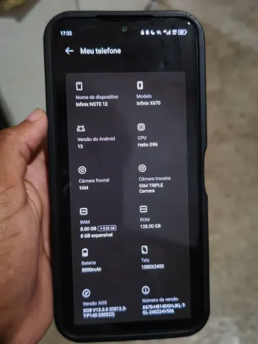 Celular infinix note 12 128 gb 8 de ram