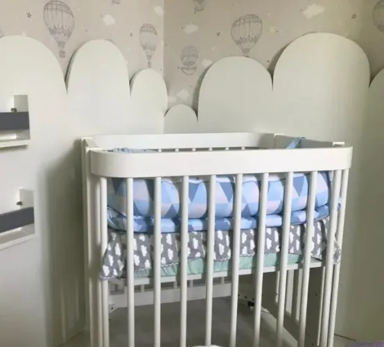 Berço Evolutivo Quater 3 em 1 Branco + 2 Colchões| Mini Berço, Berço Americano e Mini Cama