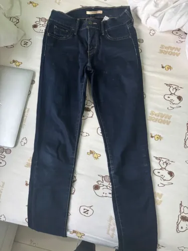 calça jeans levis super skinny azul marinho