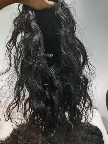 Wig humana ondulado