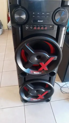 Caixa torre amvox 1900w rms